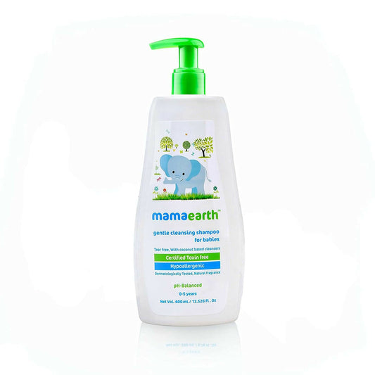 Mamaearth Gentle Cleansing Natural Baby Shampoo & Mamaearth Deeply Nourishing Natural Baby Wash - combo