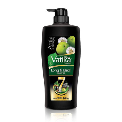 Dabur Vatika Long & Black Shampoo - 180 ml