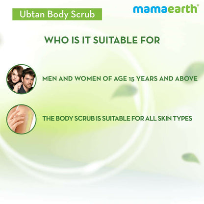Mamaearth Ubtan Face Mask & Body Scrub with Turmeric & Saffron Combo For Tan Removal - combo