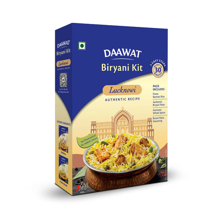 Daawat Biryani Kit Lucknowi - Authentic Recipe - 334 gm