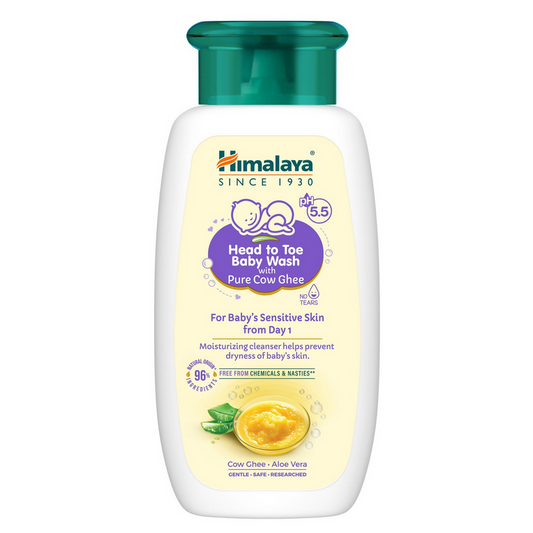 Himalaya Herbals Head to Toe Baby Wash with Pure Cow Ghee - 100 ml
