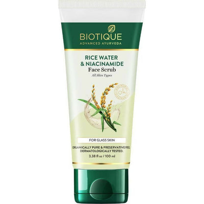 Biotique Advanced Ayurveda Rice Water & Niacinamide Face Scrub - 100 ml