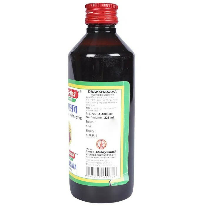 Baidyanath Jhansi Drakshasava Tonic - 225 ml