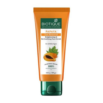 Biotique Bio Papaya Revitalizing Tan-Removal Scrub - 50 gm
