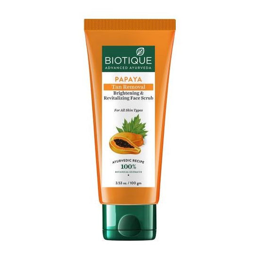 Biotique Bio Papaya Revitalizing Tan-Removal Scrub - 50 gm