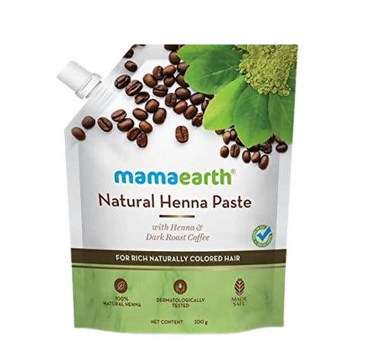 Mamaearth Natural Henna Paste For Rich Naturally Colored Hair - 200 gm