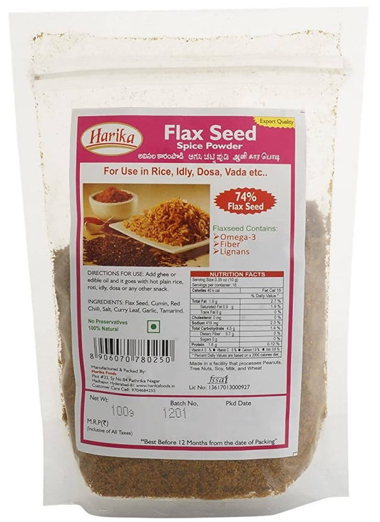 Harika Flax Seed Spice Powder - 100 gm