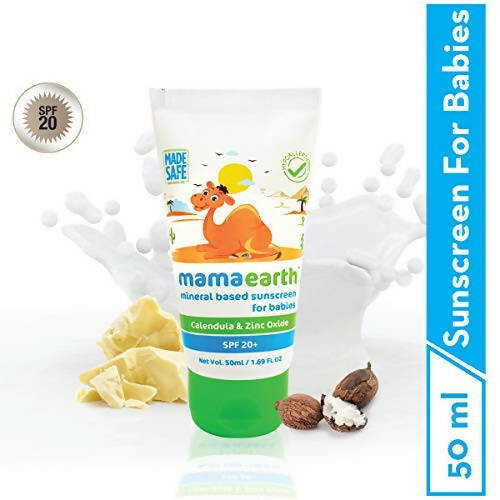 Mamaearth Mineral Based Sunscreen Baby Cream For Protects from UV Rays & Deeply Nourishing & Soothing - 50 ml