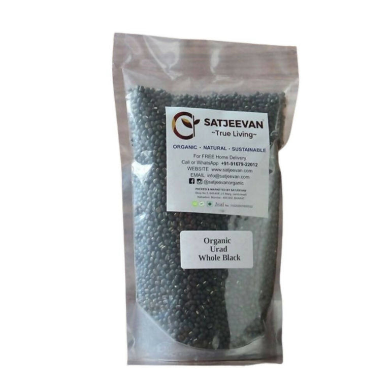 Satjeevan Organic Urad Whole Black - 1000 gm