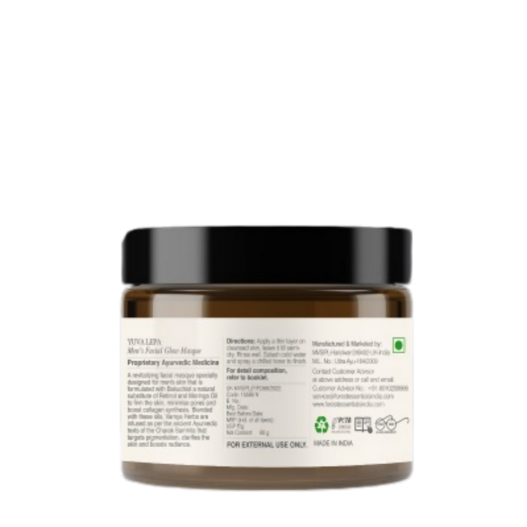 Forest Essentials Men's Facial Glow Masque Yuva Lepa - 60 gm