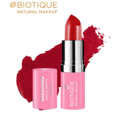 Biotique Starkissed Moist Matte Lipstick - Kiss Of Love - 4.2 gm