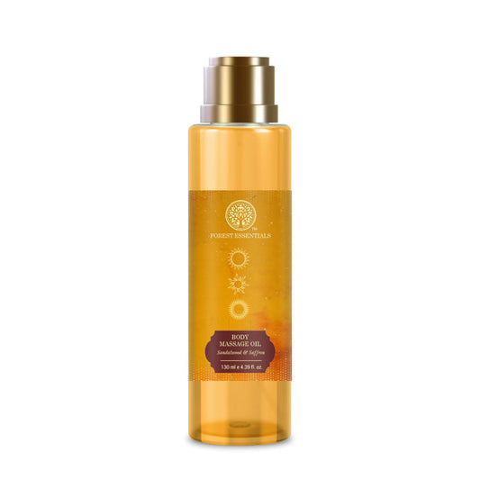 Forest Essentials Body Massage Oil Sandalwood & Saffron - 130 ml
