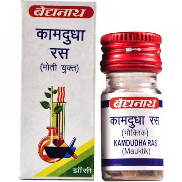 Baidyanath Jhansi Kamdudha Ras with Moti Yukta - 25 tabs