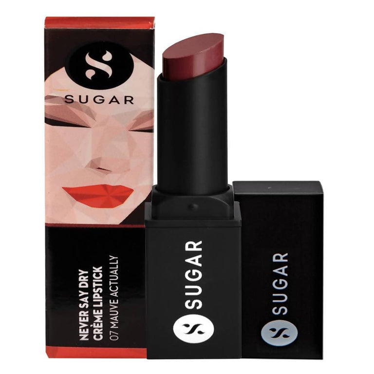 Sugar Never Say Dry Creme Lipstick - Mauve Actually (Deep Mauve)