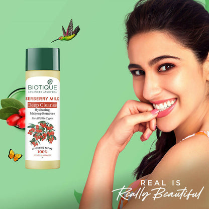 Biotique Berberry Milk Deep Cleanse Hydrating Makeup Remover - 120 ml