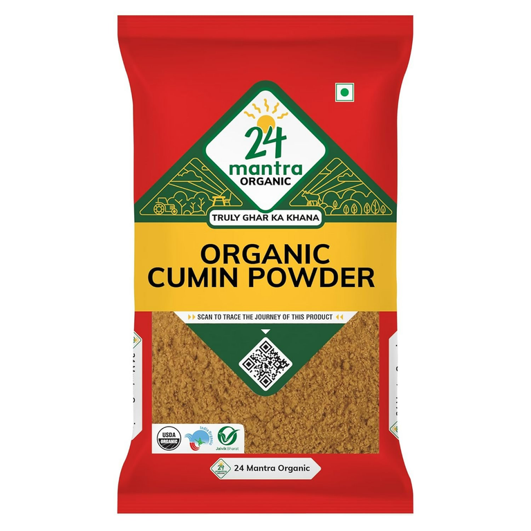 24 Mantra Organic Cumin Powder/Zeera Powder/Jeelakarra - 100 gm