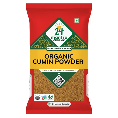 24 Mantra Organic Cumin Powder/Zeera Powder/Jeelakarra - 100 gm
