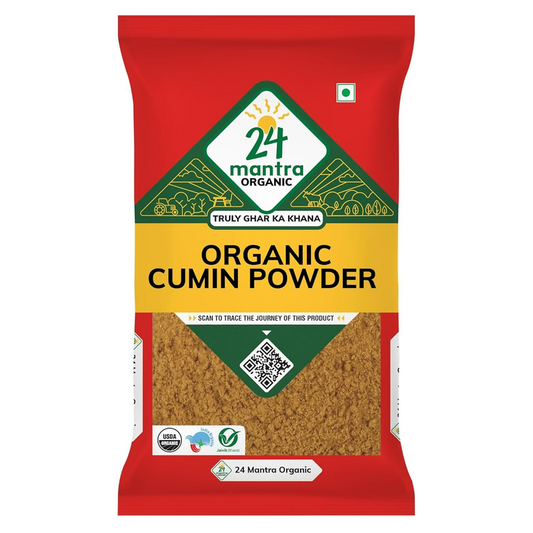 24 Mantra Organic Cumin Powder/Zeera Powder/Jeelakarra - 100 gm