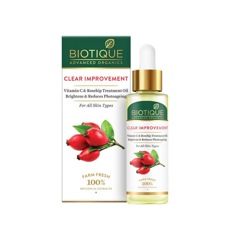 Biotique Advanced Organics Clear Improvement Vitamin C & Rosehip Treatment Oil - 30 ml