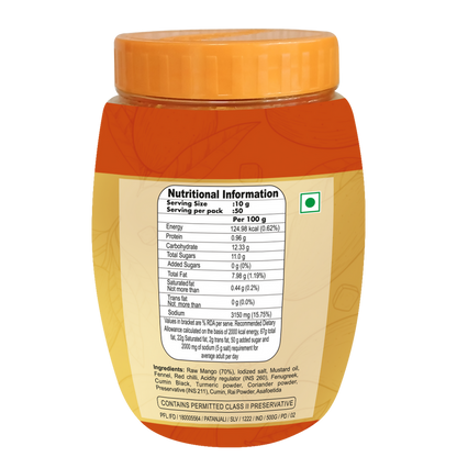 Patanjali Mango Pickle - 500 gm