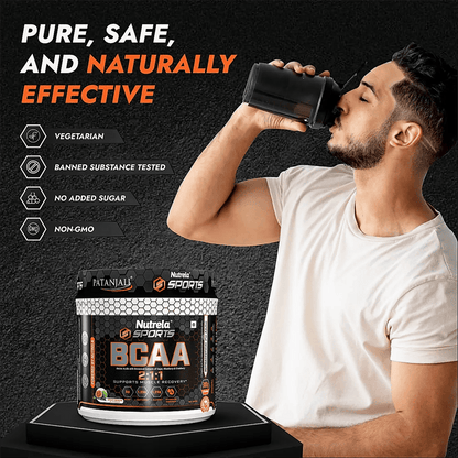 Patanjali Nutrela Sports BCAA Powder Spicy (Guava Flavour) - 300 gm