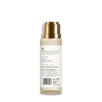 Forest Essentials Travel Size Silkening Shower Wash Oudh & Green Tea - 50 ml