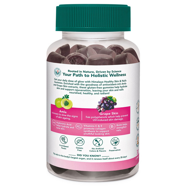 Himalaya Herbals Healthy Skin & Nail Gummies - 30 gummies