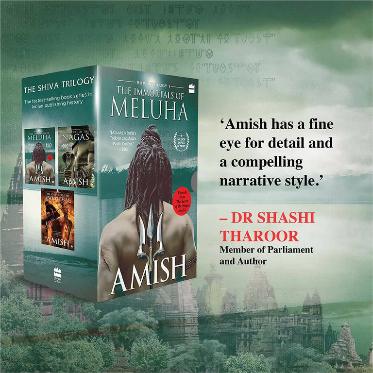 The Shiva Triology Boxset of 3 Books - The Immortals of Meluha by Amish Tripathi - Paperback