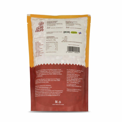 Pure & Sure Roasted Chana Traditional Organic Pulses - 500 gm