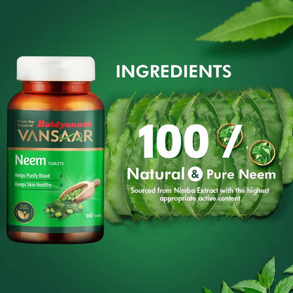 Baidyanath Vansaar Neem Tablets - 60 Tabs
