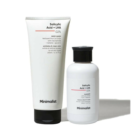 Minimalist Salicylic Acid Face Wash and Body Wash Combo - combo
