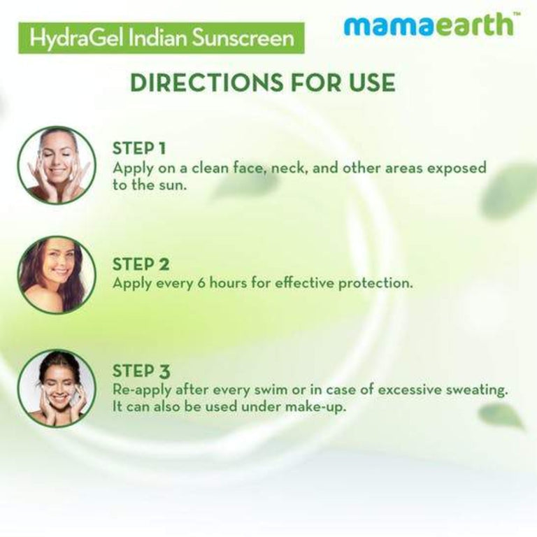 Mamaearth HydraGel Indian Sunscreen For Sun Protection - 50 gm