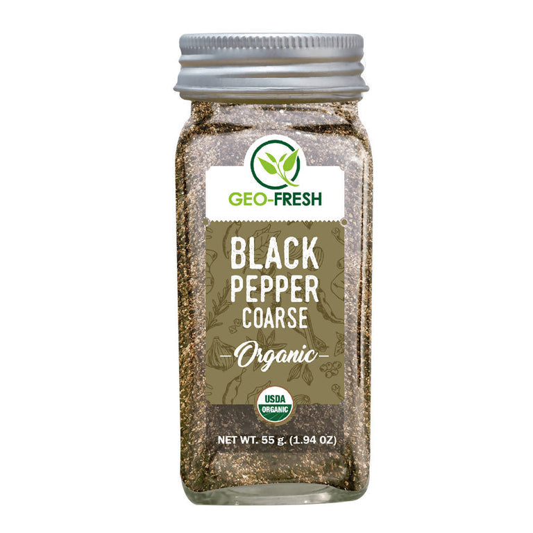 Geo-Fresh Organic Black Pepper Coarse - 55 gm