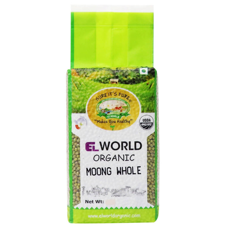 El World Organic Moong Whole - 1 kg