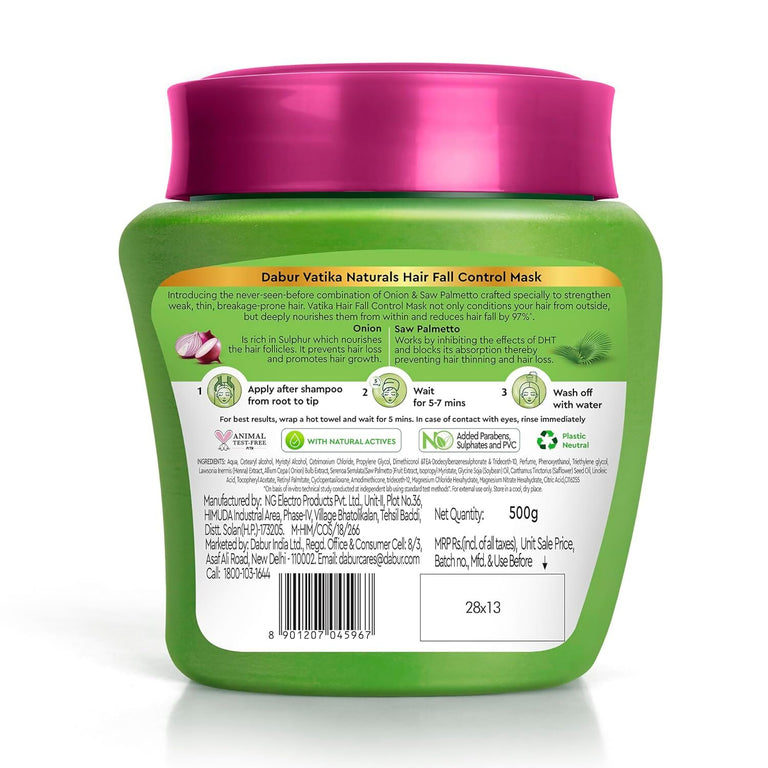 Dabur Vatika Naturals Hair Fall Control Hair Mask - 500 gm