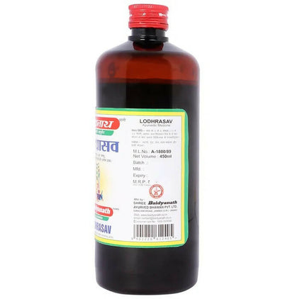 Baidyanath Jhansi Lodhrasav - 450 ml