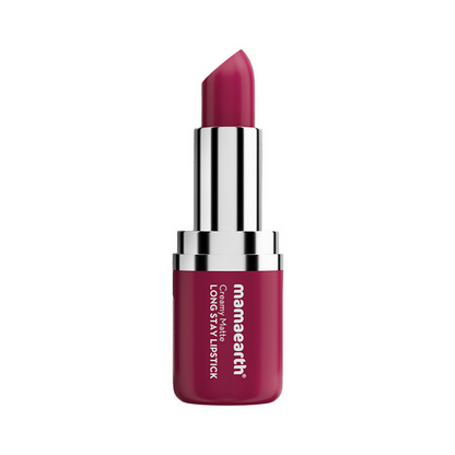Mamaearth Creamy Matte Long Stay Lipstick - Cranberry Crush - 4.2 gm