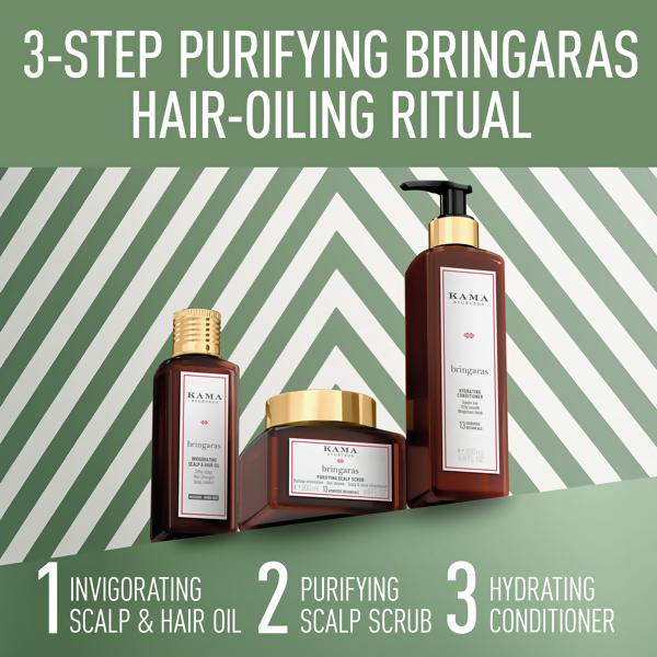 Kama Ayurveda Bringaras Invigorating Scalp & Hair Oil - 50 ml