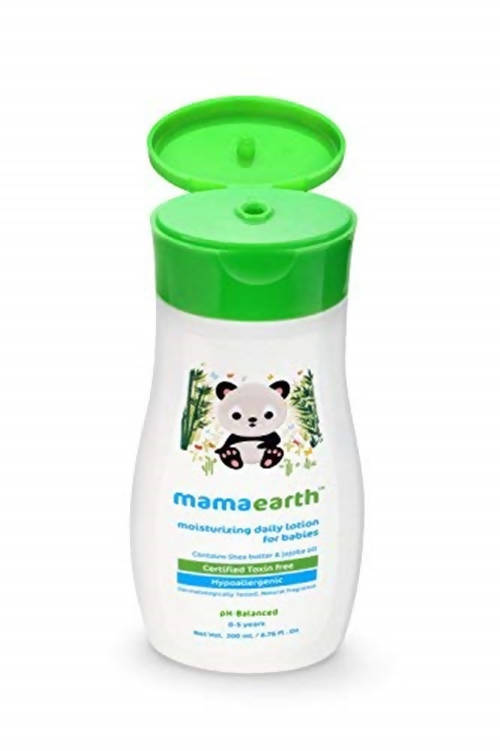 Mamaearth Daily Moisturizing Lotion & Mamaearth Deeply Nourishing Baby Wash For Babies - Combo Pack