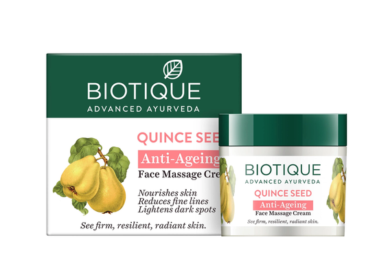 Biotique Advanced Ayurveda Quince Seed Anti-Ageing Face Massage Cream - 50 Gm