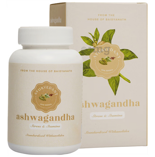 Baidyanath Jhansi Ayuvedant Ashwagandha Tablets - 60 tabs