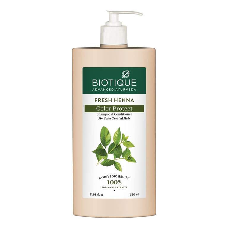 Biotique Bio Henna Leaf Fresh Texture Shampoo and Conditioner - 120 ml