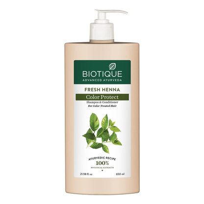 Biotique Bio Henna Leaf Fresh Texture Shampoo and Conditioner - 120 ml