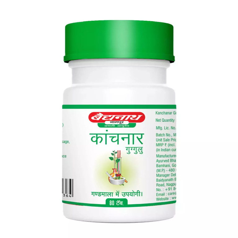 Baidyanath Nagpur Kanchanar Guggulu - 80 Tabs