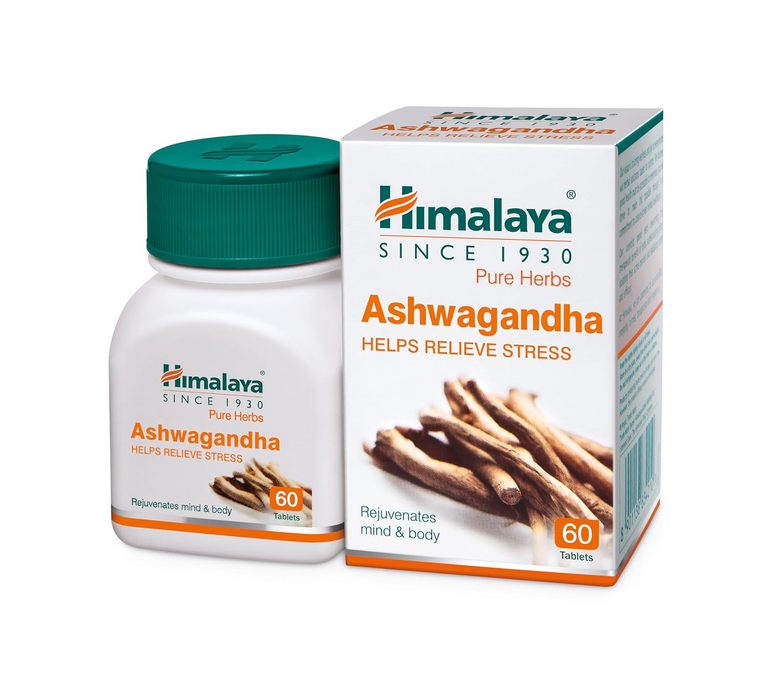 Himalaya Ashvagandha Tablets - General Wellness - 60 tabs - Pack of 1