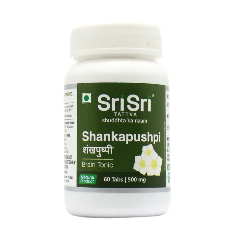 Sri Sri Tattva Shankapushpi - Brain Tonic Tablets - 60 tabs
