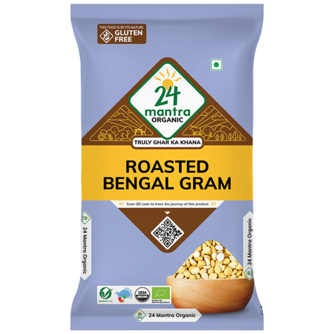 24 Mantra Organic Roasted Bengal gram Dal - 500 gm
