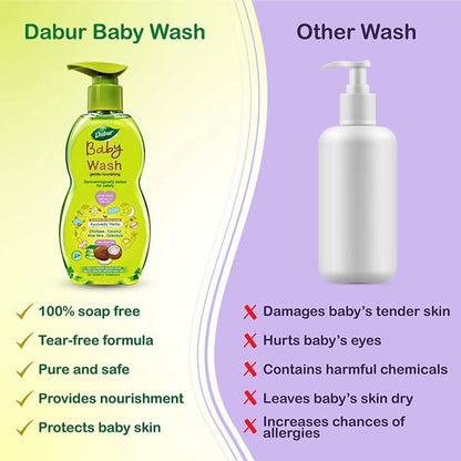 Dabur Baby Wash Gentle Nourishing - 200 ml