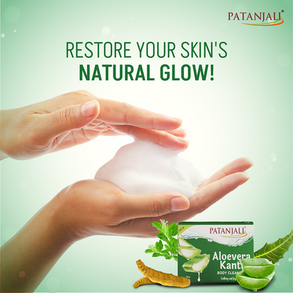 Patanjali Aloevera Kanti Body Cleanser - Pack of 4 - 150 gm