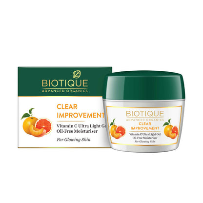 Biotique Advanced Organics Clear Improvement Vitamin C Ultra Light Gel Oil-Free Moisturiser - 175 gm